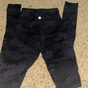 Black Camo Lululemon Leggings